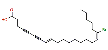 (E,E,E)-18-Bromotricosa-8,17,19-trien-4,6-diynoic acid